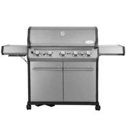 SANTOS S-518 Mit Seiten- & Heckbrenner, Edelstahl Inkl. Drehspieß, Rostheber & Silikonablage & Graviertes ZWILLING Pro Messer -Napoleon Verkaufsgeschäft 919f1f43724fd01ab4e8231cad83e52b