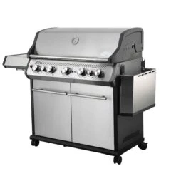 SANTOS S-518 Mit Seiten- & Heckbrenner, Edelstahl Inkl. Drehspieß, Rostheber & Silikonablage & Graviertes ZWILLING Pro Messer -Napoleon Verkaufsgeschäft a27770200f45b67a6d82d6a622b59266