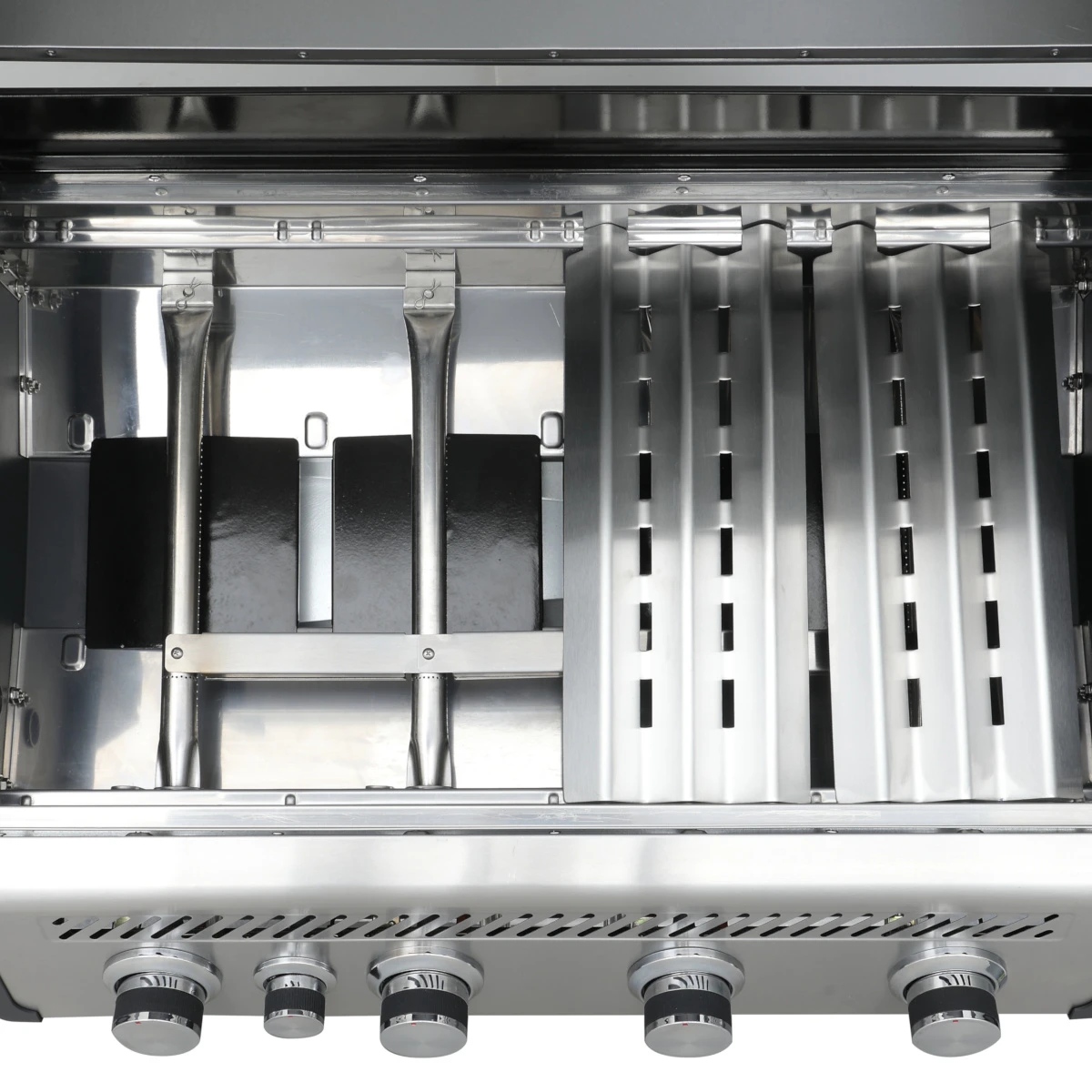 SANTOS S-418 Mit Seiten- & Heckbrenner, Edelstahl Inkl. Drehspieß, Rostheber & Silikonablage 6 SANTOS S-418 Mit Seiten- & Heckbrenner, Edelstahl Inkl. Drehspieß, Rostheber & Silikonablage – Bild 4